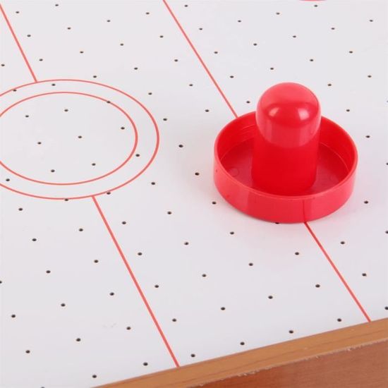 Table Air Hockey En Bois Pour Enfants Et Adultes - 122 Cm, Moteur 12V, Tableau LED, 2 Palets Et 2 Curseurs, Jeu Familial - 9