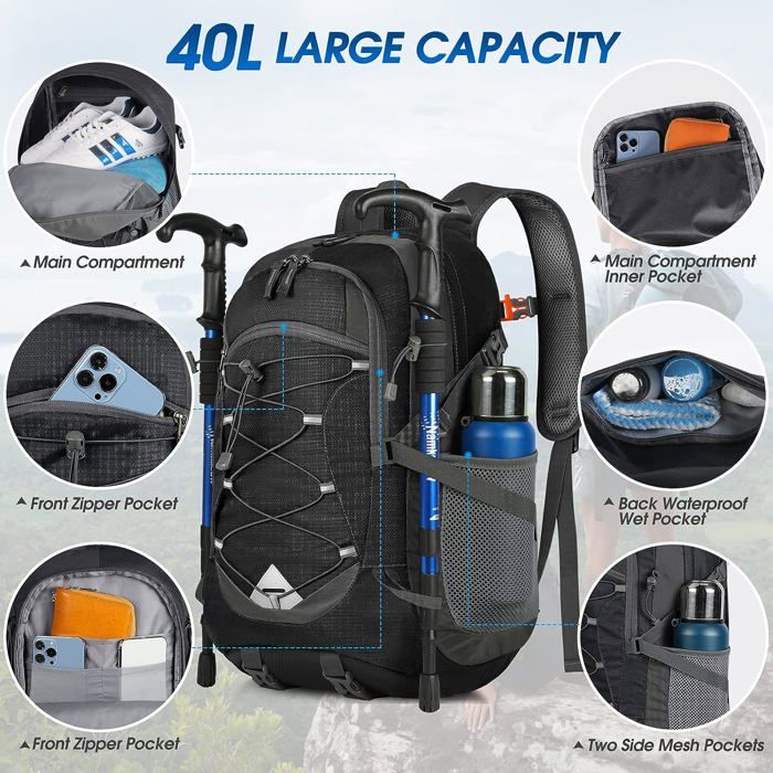 Poncho Pioggia SaphiRose Per Adulti - Impermeabile Con Cappuccio E Tasche - Foto 7