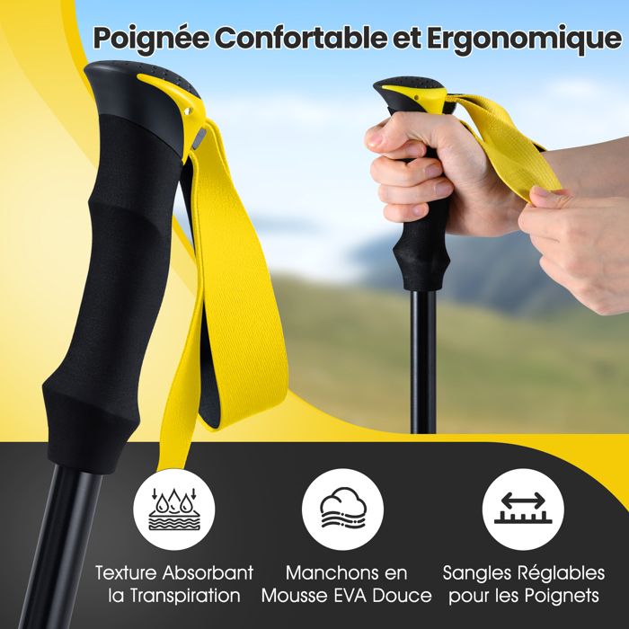 Komperdell : Bâtons de ski et de randonnée solides et légers en titane