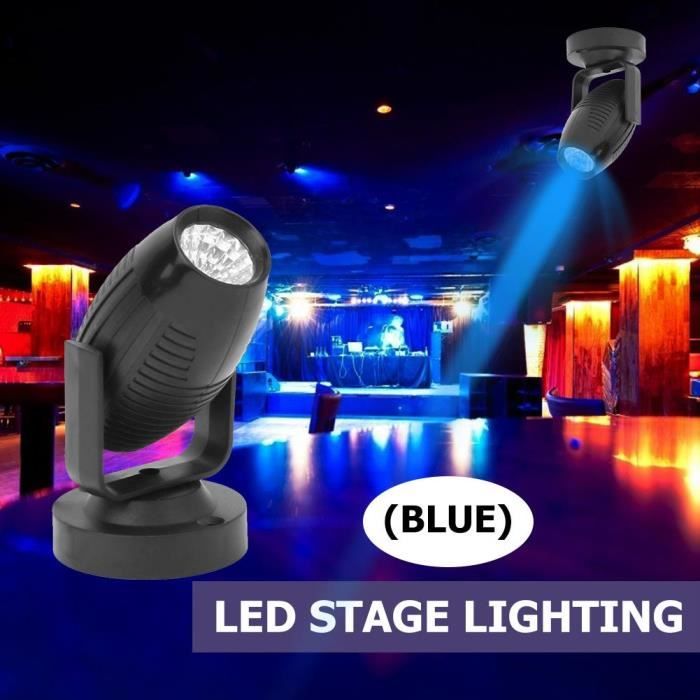 Mini Projecteur LED Scène 7 Couleurs - Portable, Réglable 180°, Pour DJ, Bar, Fête (AC85-265V)