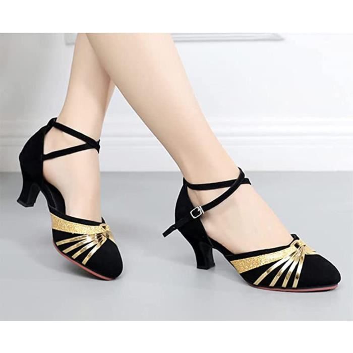 Chaussures de danse,Chaussures de danse latine pour femmes, souliers de  danse à talons hauts, pour le jazz - Cdiscount Sport