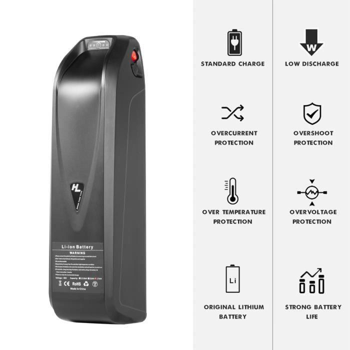 Batterie de remplacement pour Vélo électrique SHENGMILO 48V15AH