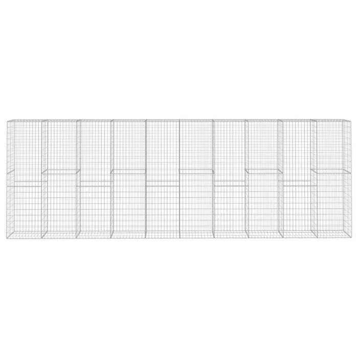 Mur En Gabion VidaXL - Acier Galvanisé 300x30x50 Cm Pour Jardin Et Terrasse
