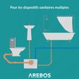 AREBOS Broyeur sanitaire pour WC, lavabo, douche Pompe eaux usées 600W-3