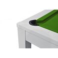 Table à manger convertible en billard 7FT Meyer - Blanc - Tapis vert-3