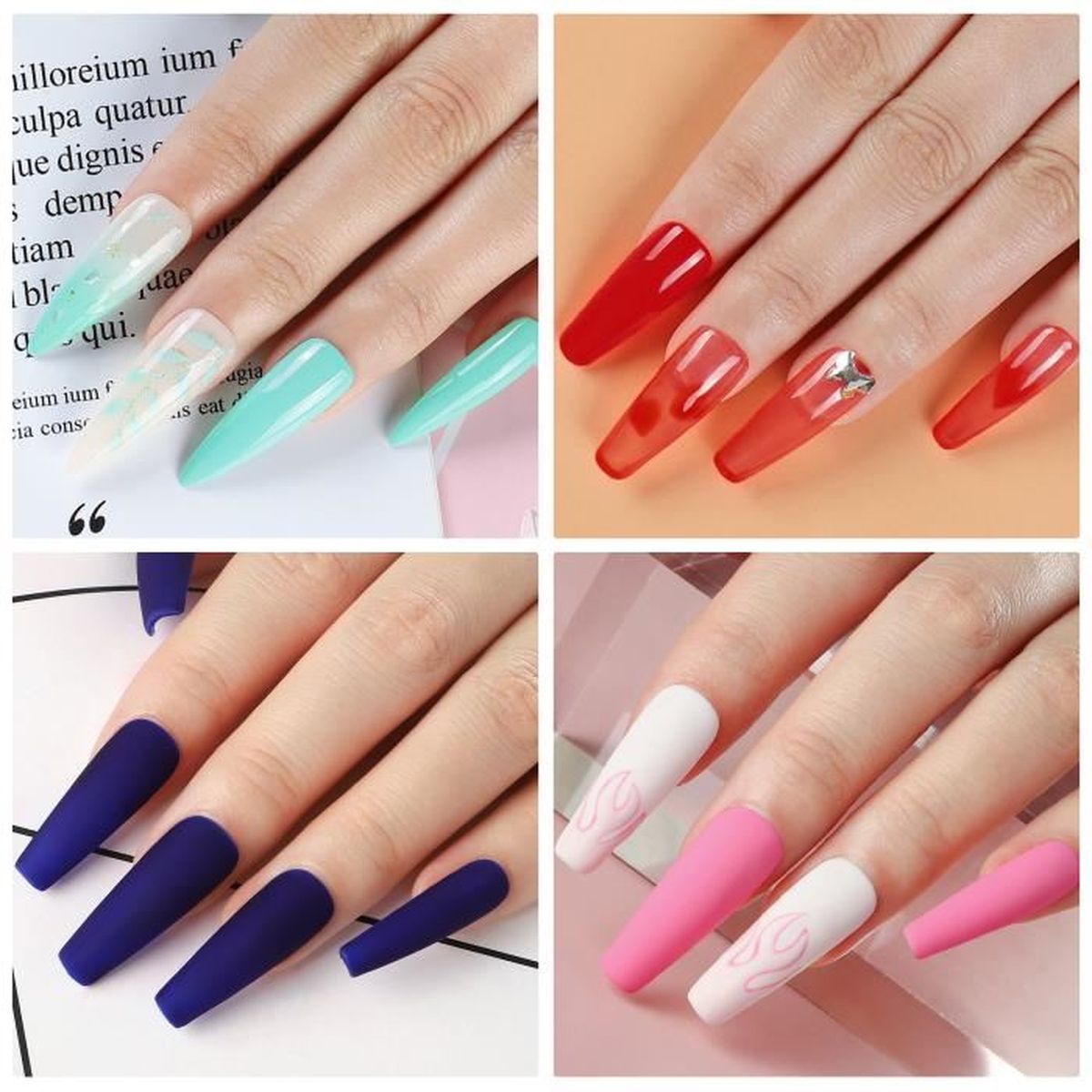 Shelloloh Kit 18pc Vernis Gel Semi Permanent Uv Gel 36w Lampe Uv Led Machine A Ongle Vernis Base Coat Top Coat Faux Ongle Strass Dec Cdiscount Au Quotidien