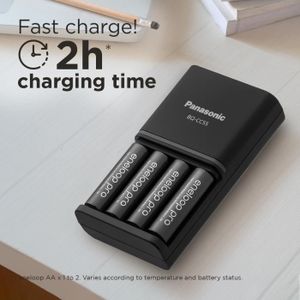 BenjiPower - Chargeur de Pile Plate Bouton Rechargeable