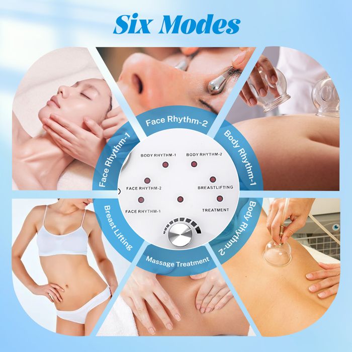 Lot De 2 Pompes à Vide Pour Massage Et Galbe Du Buste - Transparentes - ABS - Garantie 5 Ans - Neuf Sous Emballage