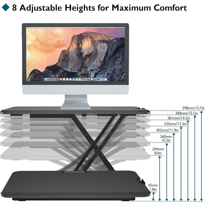 Repose-pieds Sous Bureau En Mousse à Mémoire De Forme - 40x20x10 Cm, Antidérapant, Lavable