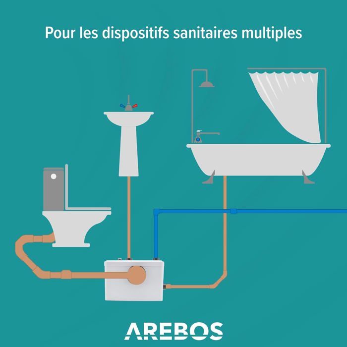 Arebos Swimming pool pump | Filter pump | Circulation pump | up to 15,000 l/h | 800 W | maintenance-free | low noise
