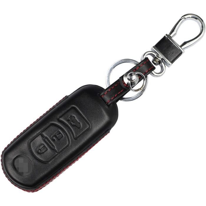 Pochette Cle Voiture Coque Protege Coque Porte-Clés En Cuir, Pour Audi