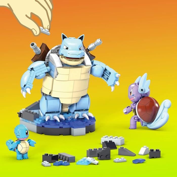 Pokémon - Jeu de construction Mega Construx Wonder Builders Carapuce 10 cm  - Figurines - LDLC