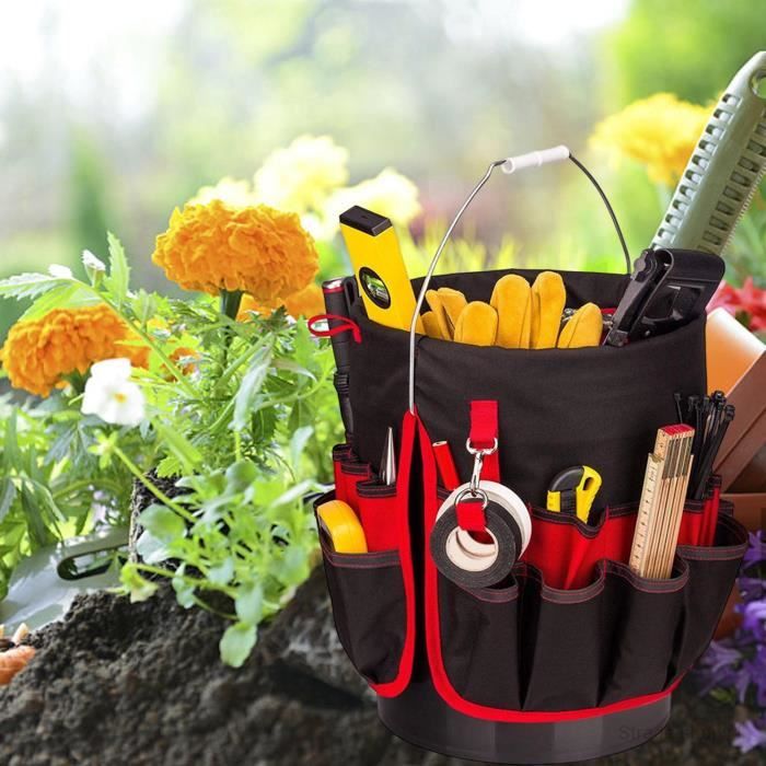 Organisateur de seau de sac à outils de jardinage Portable pour poche de  travail du bois en plein air - Cdiscount Bricolage