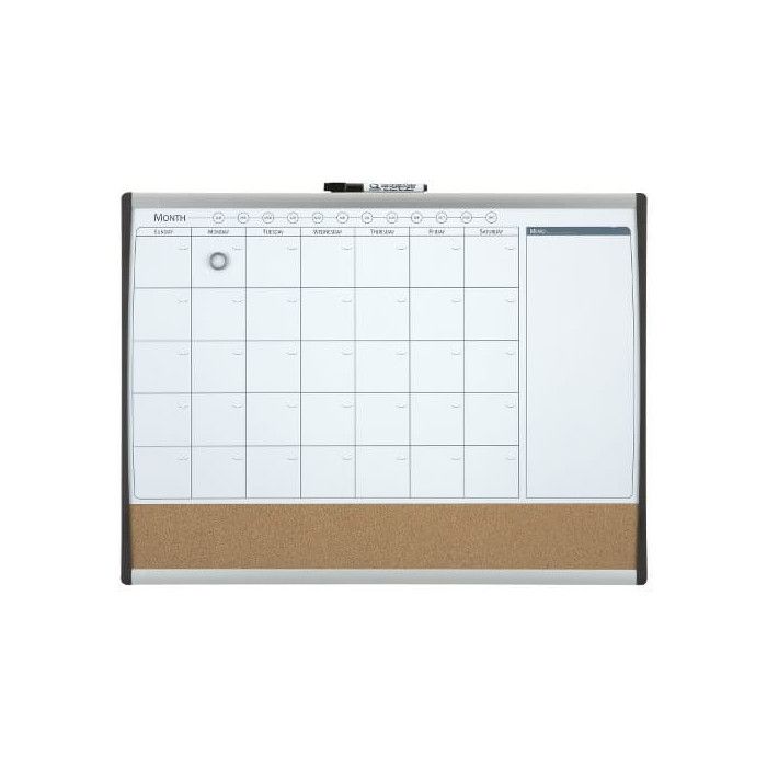 Planning Mensuel Magnétique DESQ 40x50cm - Tableau 35 Jours Effaçable à Sec Multilingue Français