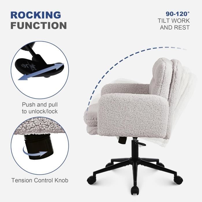 Chaise De Bureau Blanche Chaise Bureau Enfant Ya-Home En Forme De