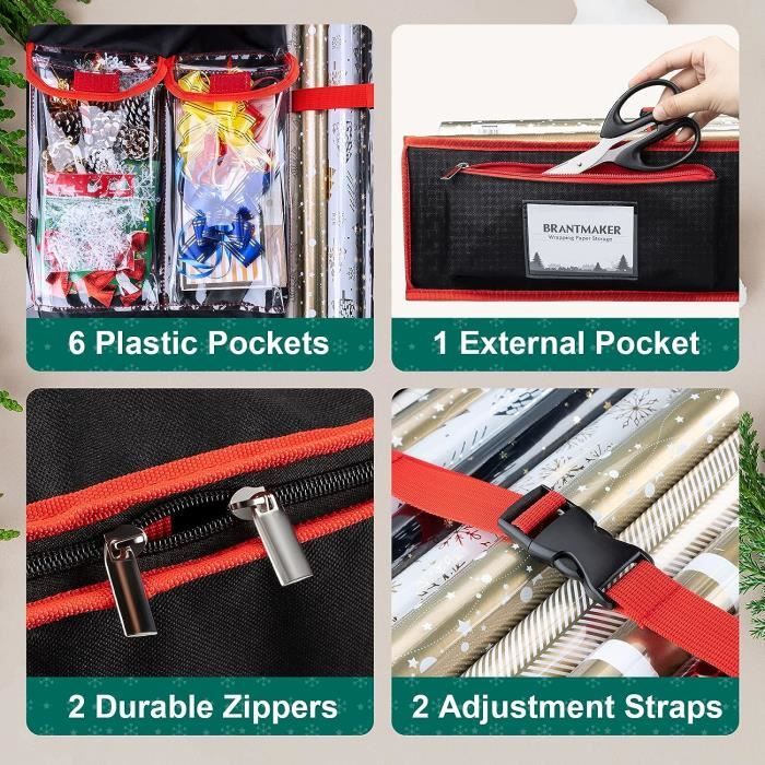 Sac De Rangement Pour Papier Cadeau – Housse Jemidi – Organiseur Déco