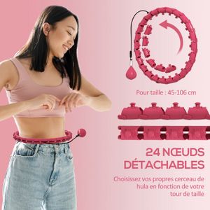 Hula Hoop Pliable Pour Adulte 1kg - Cerceau Fitness Wave 96cm Avec Mousse Rembourrée - Perte De Poids Et Raffermissement