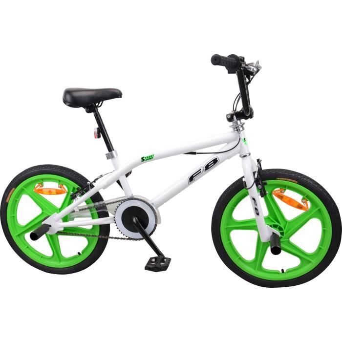 MERCIER Vélo BMX Freestyle 20- 4 Pegs - Blanc et vert