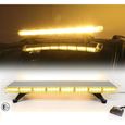 AnTom Gyrophare LED 12V-24V orange phare d'avertissement clignotant magnétique 9 Modes de Flash - Bricolage