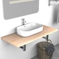 🐨🐨Meuble de salle de bain Industriel - Armoire de toilette Meuble lavabo évier- Colonne salle de bain Armoire de rangement W3216-0