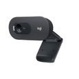 LOGITECH - Webcam HD C505 - USB HD 720p - Microphone Longue Portée - Compatible avec PC ou Mac - Gris Noir-0