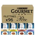 GOURMET PERLE Les Filettines en Sauce Multivariétés - 96x85g - Sachets Repas pour chat adulte-0