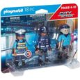 PLAYMOBIL - 70669 - Police Equipe de policiers - Bleu - Mixte - 4 ans et plus-0