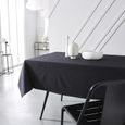 Nappes tissu - Today - Nappe Teflon rectangulaire en coton "Prestige" - Gris fusain - 150 x 300 cm-0
