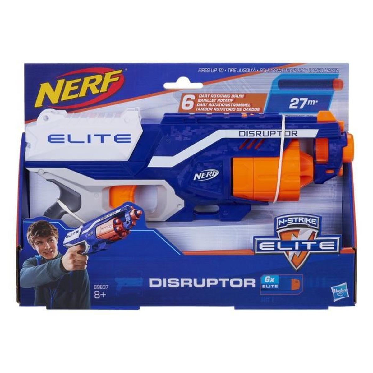 Pistolet Nerf Elite Disruptor et Flechettes Nerf Elite Officielles 