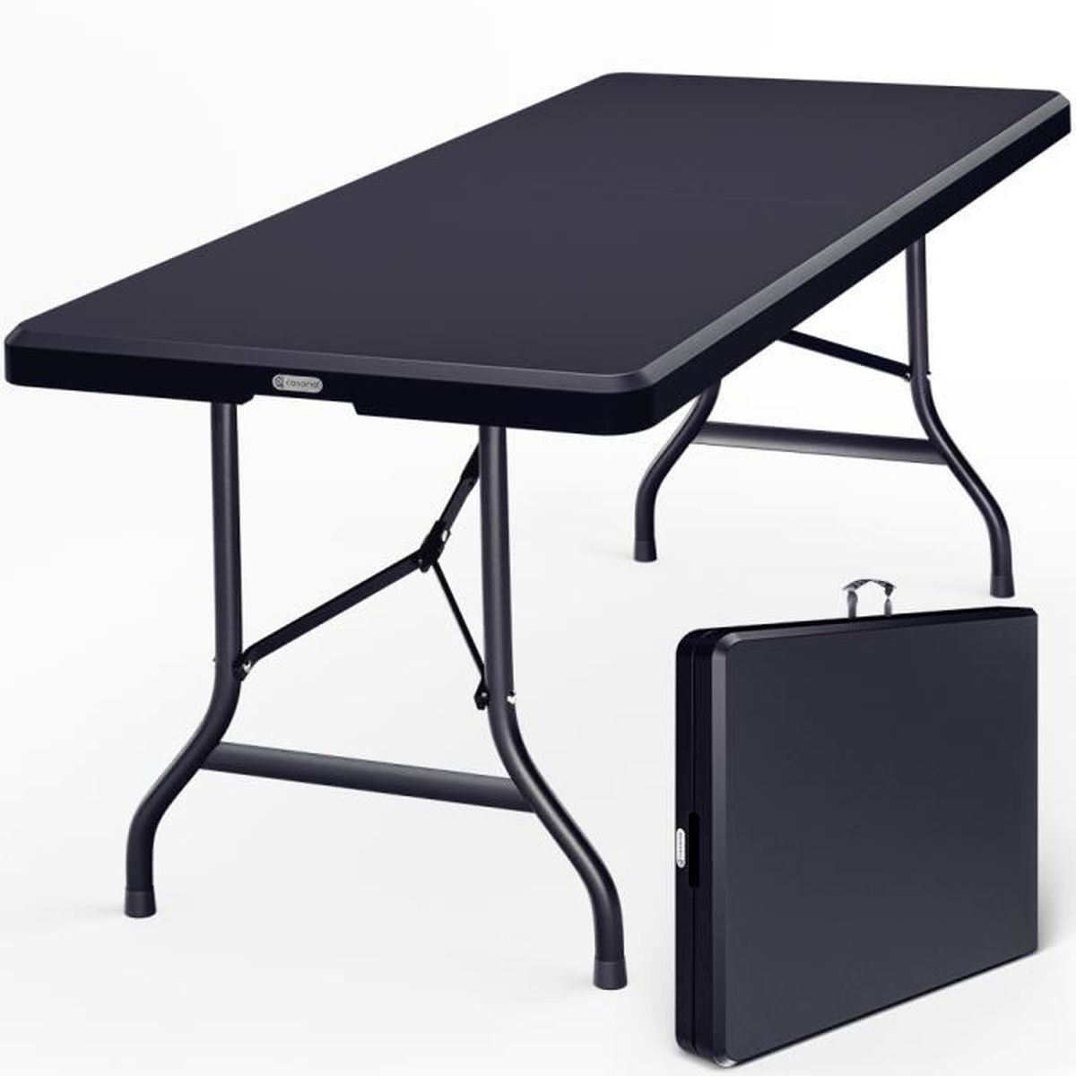 CASARIA® Table de camping pliante en plastique 183x75x73cm Table de