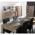 Ensemble ROMI pour salle à manger - PRICE FACTORY - Buffet, vitrine, table 180 cm - Chêne dab canyon