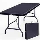 CASARIA® Table de camping pliante en plastique 183x75x73cm Table de jardin 8 personnes intérieur extérieur anthracite