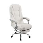 Fauteuil de bureau - CLP - Pacific - Simili - Blanc - A roulettes - Réglable en hauteur
