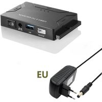 USB 3.0 vers IDE SATA Disque dur externe Adaptateur universel Convertisseur de transfert de données (EU Plug)