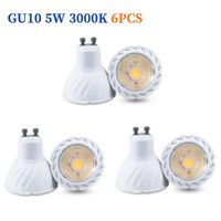 Lot De 6 Ampoules Spot LED GU10 5 W (éQuivalent 50 W),500LM,3000K Blanc Chaud,Intensité Non Variable