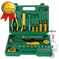 CONFO® Ensemble de matériel ménager outils boîte-cadeau ménage quotidien réparation automatique machine réparation boîte à outils co