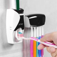 MAD Distributeur de dentifrice Porte-dentifrice mural pour brosse à dents Distributeur automatique de dentifrice pour la