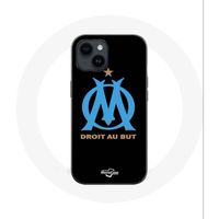 Coque pour Iphone 14 Logo Olympique de Marseille Fond Noir - Maniacase