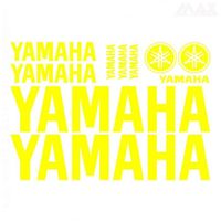 10 stickers YAMAHA – JAUNE – sticker R1 R6 MT FZ8 XJ6 XJR TMAX XMAX YAM400