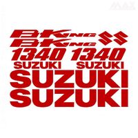 10 sticker B-KING – ROUGE FONCE – sticker SUZUKI BKING 1340 - SUZ426