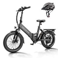Vélo électrique pliable  20" YOLOWAY - 522W 36V 12.5Ah - Noir-Shimano 7 vitesses - Batterie Amovible - E BIKE + Casque Gratuit