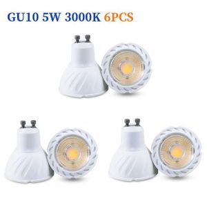 AMPOULE - LED Lot De 6 Ampoules Spot LED GU10 5 W (éQuivalent 50 W),500LM,3000K Blanc Chaud,Intensité Non Variable