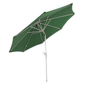 PARASOL Parasol de jardin Ø 3m inclinable polyester/aluminium 5kg vert