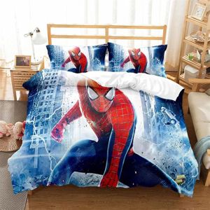 LKFFHAVD - Marvel Avengers Spider-Man - Parure de lit - Housse de couette -  135 x 135 cm - Impression 3D - Motif : Peter Parker - Housse de couette +