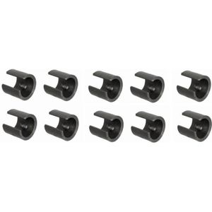 2 Embouts Bouchons Ailette PVC Pour Tube 50x30mm Avec Patin Réglable M8 - Neuf