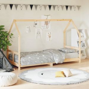 STRUCTURE DE LIT Drfeify Cadre de lit pour enfants 80x200 cm bois d