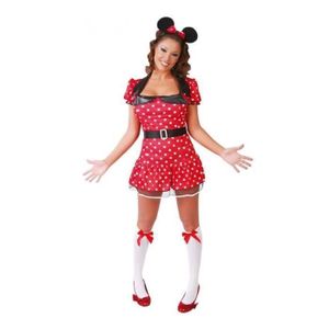 Déguisement Femme Souris MINNIE Rouge M//L 40//42 Dessin Animé NEUF pas cher