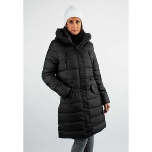 Nouvelle mode Grande Taille Femmes Manteau Bouton Mode Fermeture éclair  Désign Col de Fourrure Milieu Longue Capuche Manteau Femme Noir - Cdiscount  Prêt-à-Porter