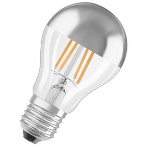 AMPOULE - LED OSRAM-Ampoule LED filament standard calotte miroir argenté E27 Ø6cm 2700K 7W = 51W 650 Lumens Osram