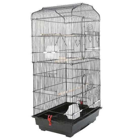 KEKE-Cage à oiseaux en fil portable 46 * 36 * 93cm oiseau volière oiseau volière cage maison d'oiseau cage à animaux 